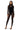 Front View Bad Girl Sequin Mesh Jumpsuit In Black