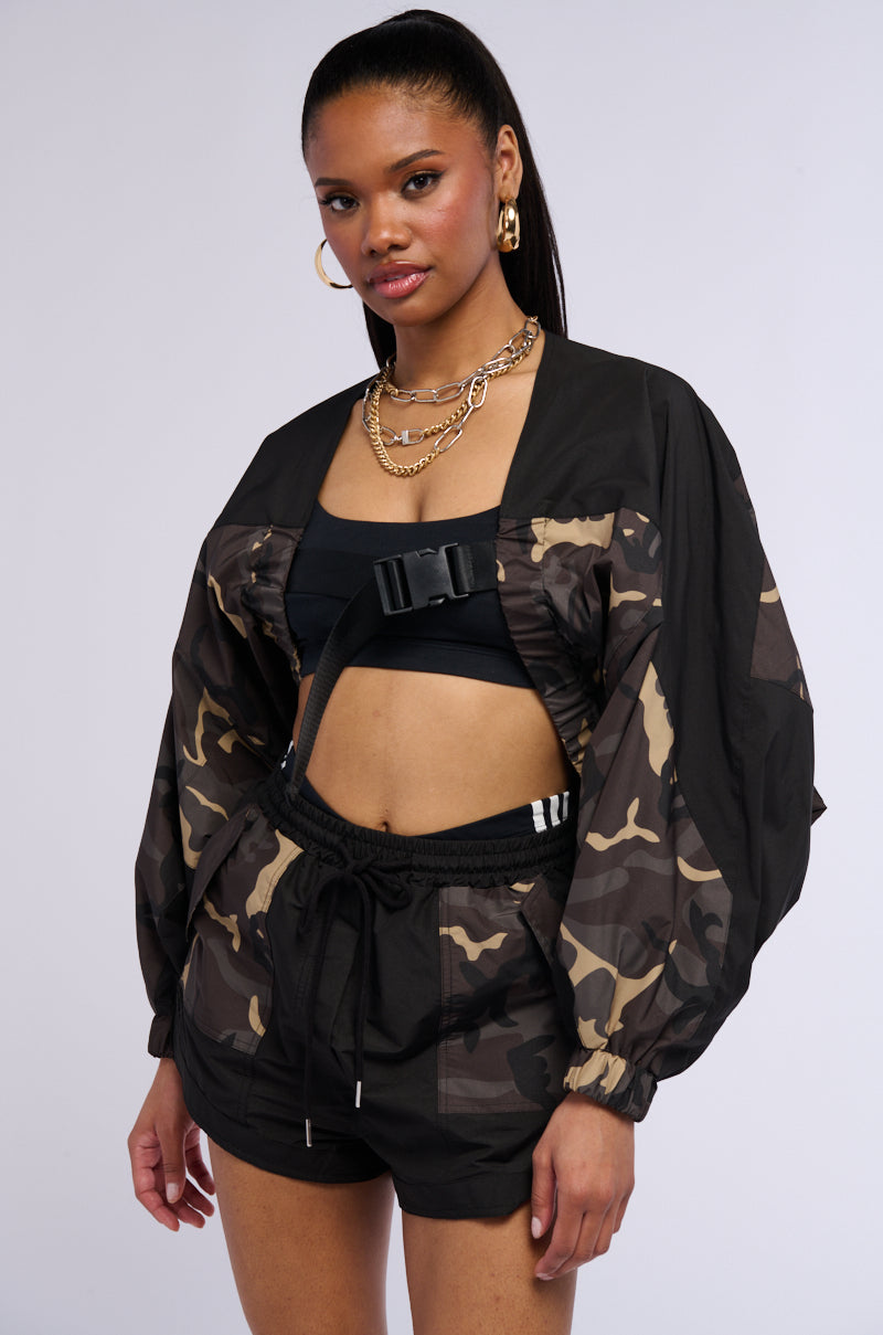 BAD HABITS CAMO BOMBER BOLERO view 0