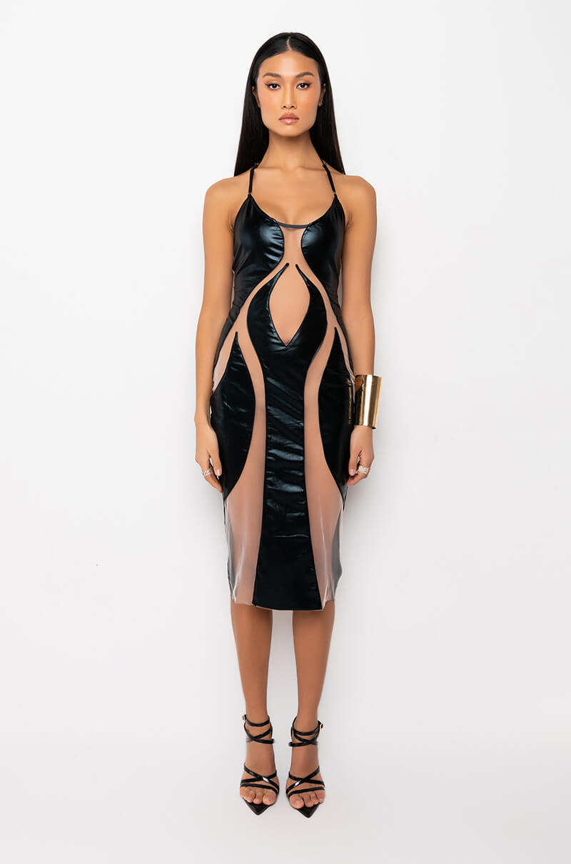 Extra View Bad Lil Ting Midi Mesh Dress