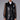 Front View Baddie Era Long Pu Blazer With Chiffon Arms