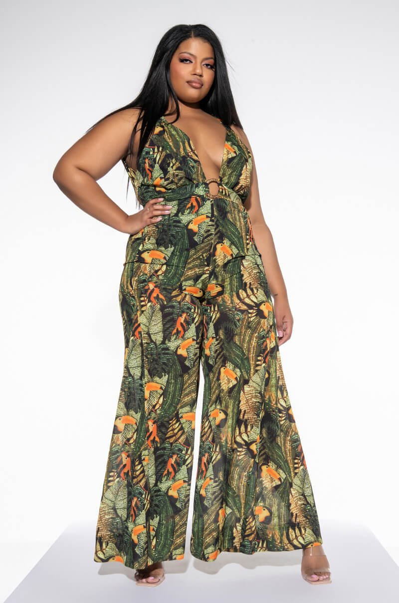 Side View Baecation Wide Leg Jumpsuit