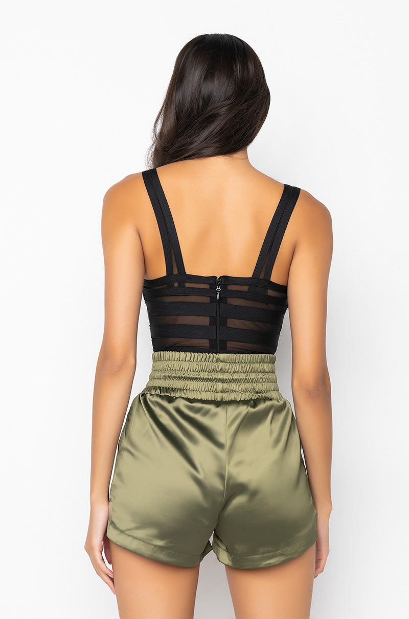 Extra View Bandage Sleeveless Bodysuit 6