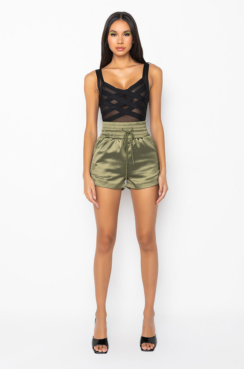 Extra View Bandage Sleeveless Bodysuit 8