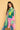 Back View Bandana Popsicle Long Shirt in Multi