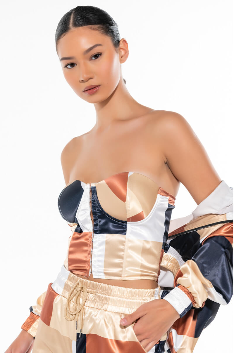 BARELY NEUTRAL BUSTIER TOP view 0