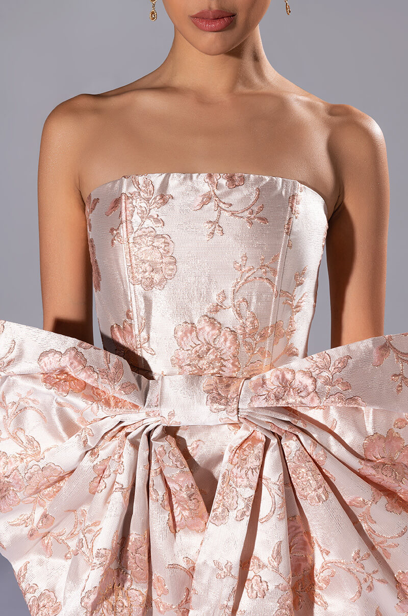 Full View Baroque Love Affair Corset Bow Mini Dress
