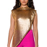Front View Bash Metallic Pu Booty Short