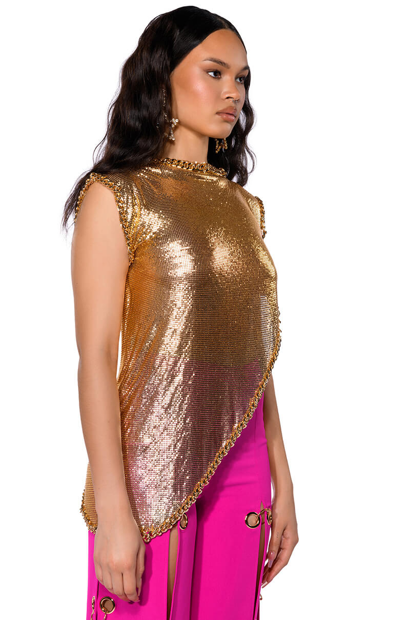 Side View Bash Metallic Pu Booty Short