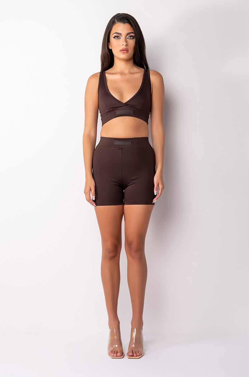 Extra View Basic Luxe Mocha Biker Short