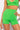 Side View Basic Luxe Neon Green Biker Short