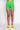 Full View Basic Luxe Neon Green Biker Short