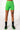 Full View Basic Luxe Neon Green Biker Short