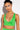 Front View Basic Luxe Neon Green Bralette