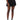 Front View Basic Luxe Pleated Skort In Black