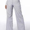 Front View Be About It Faux Leather Wide Leg Pants