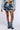 Front View Be With Me Panel Denim Mini Skirt