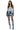 Back View Be With Me Panel Denim Mini Skirt