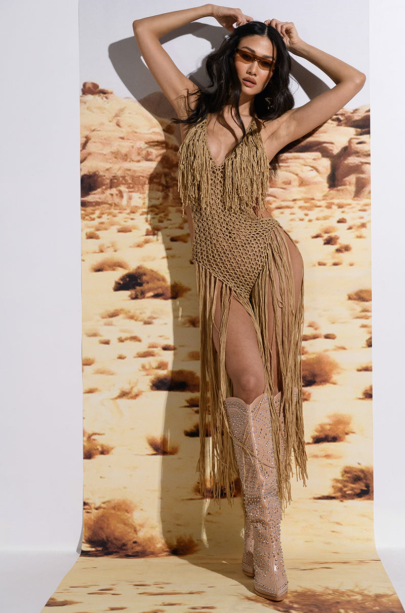 Extra View Beachy Keen Crochet Halter Romper 6