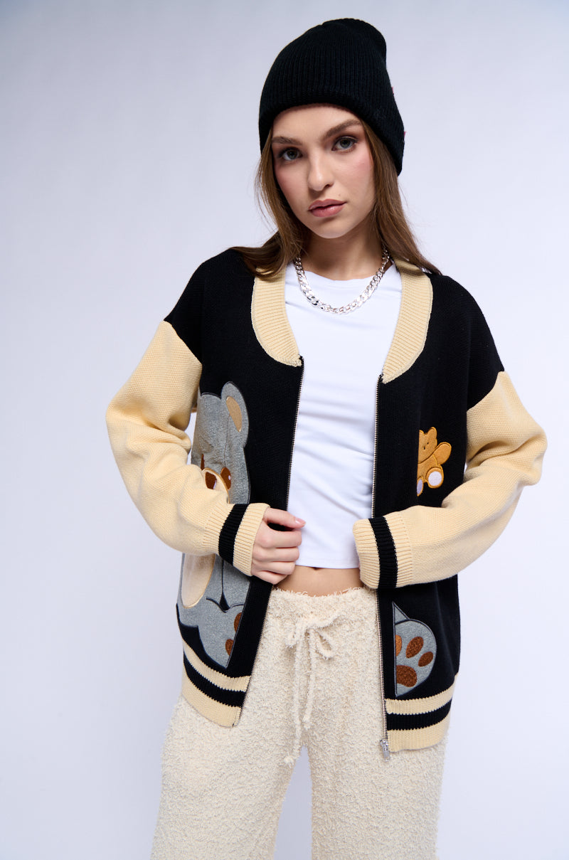 BEARY COZY FULL ZIP OVERSIZED SWEATER view 0