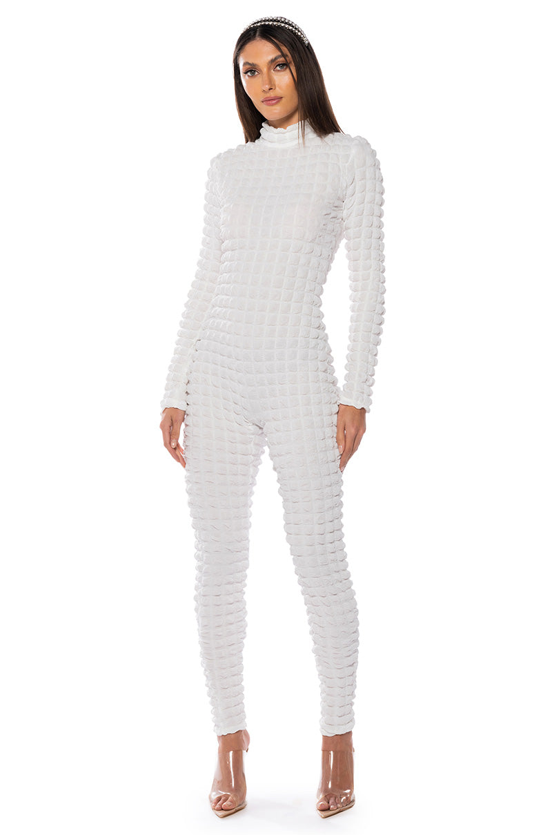 BEAT THE ODDS TEXTURED CATSUIT view 0