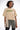 Front View Beige Ruffle Tshirt