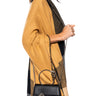 Front View Believe It Or Knot Crossbody Bag In Black