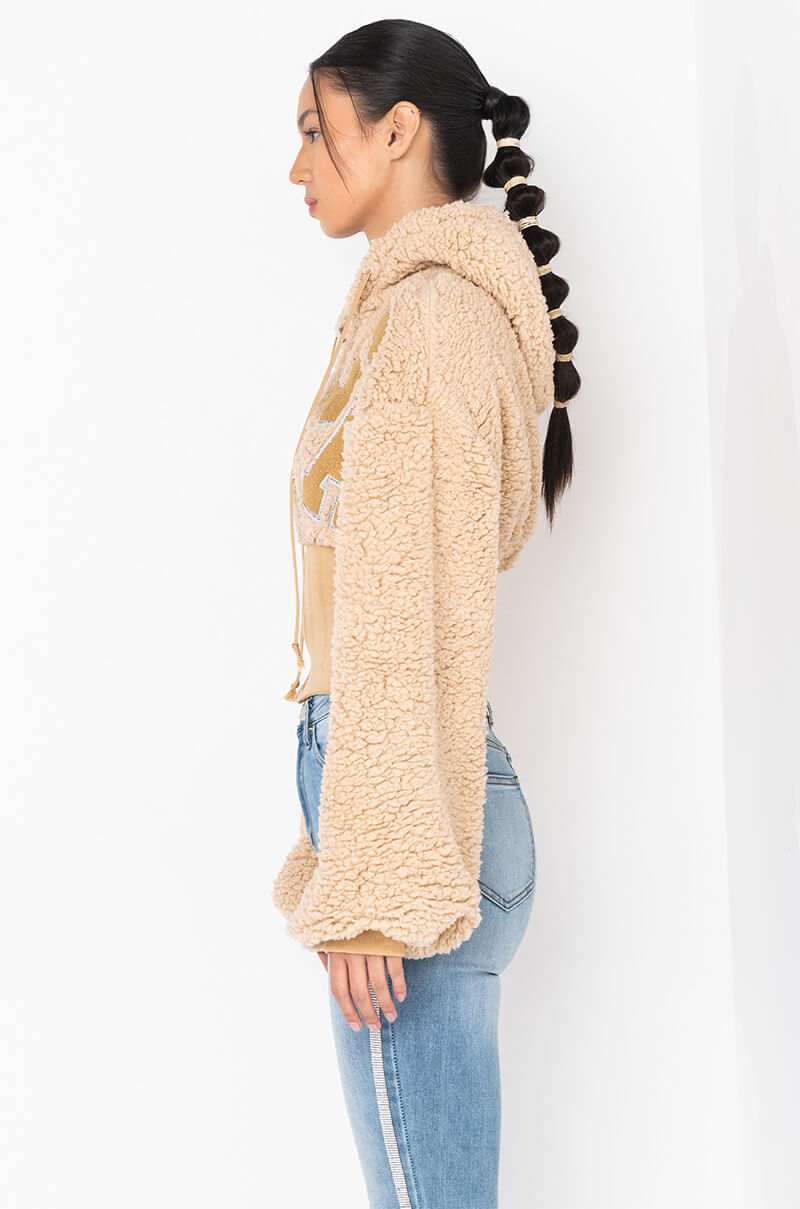 Detail View Bella Corsetted Hoodie 3