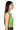 Back View Belle Knit Sleeveless Scoop T Shirt In Lime