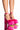 Side View Belle Of The Ball Chunky Platform Pump In Fuchsia