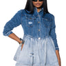 Front View Belle Of The Denim Ball Jacket