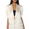 Front View Belmond Satin Oversized Dressy Blazer