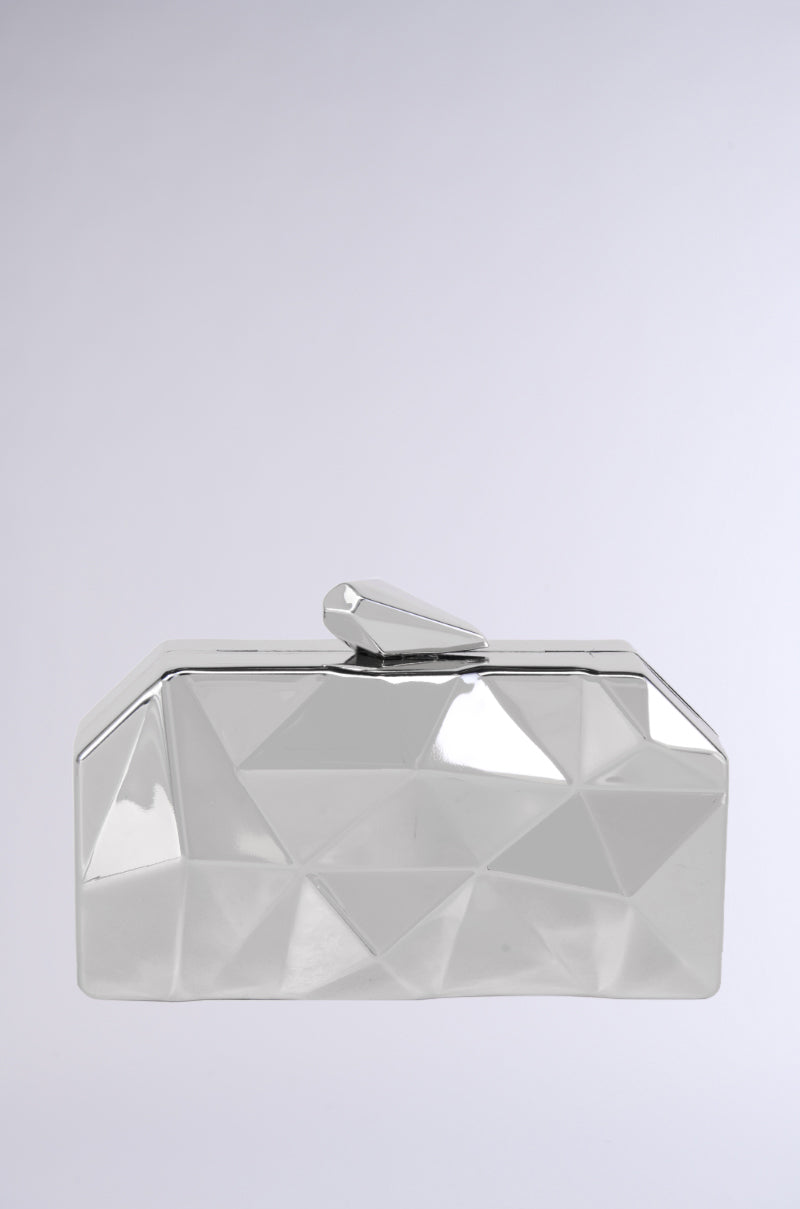 Side View Bent Outta Shape Metal Clutch 1