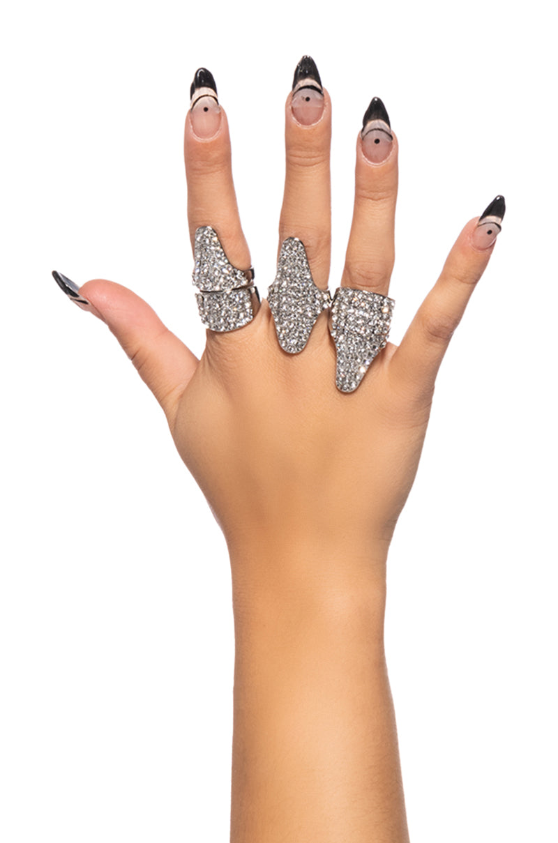 Front View Berlin Bling Ring Set