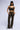 Side View Berlin Mineral Wash Corset Tank In Dark Brown