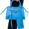 Front View Bernadetta Strappy Blue Bag