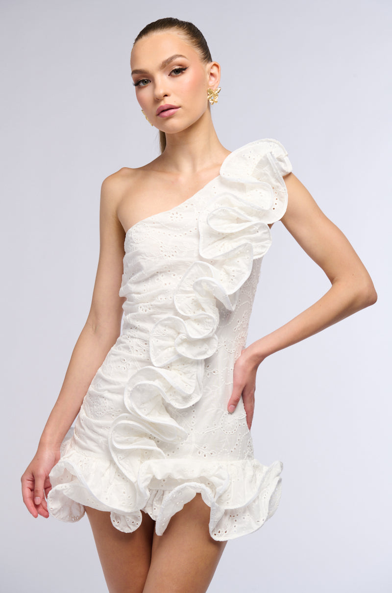 BEST DRESSED RUFFLED MINI DRESS view 0