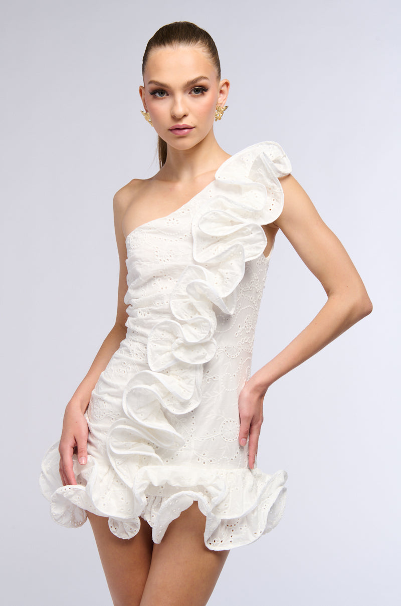 Side View Best Dressed Ruffled Mini Dress