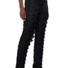 Front View Best Ever Fringe Pant In Black