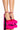 Front View Best Foot Forward Chunky Pump With Ankle Strap In Pink