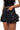 Back View Bethany Ruffle Mini Faux Leather Short