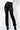 Front View Better Me High Waisted Stretchy Scrunched Ankle Pants in Black