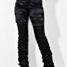 Front View Better Me High Waisted Stretchy Scrunched Ankle Pants in Black