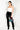 Full View Better Me High Waisted Stretchy Scrunched Ankle Pants in Black