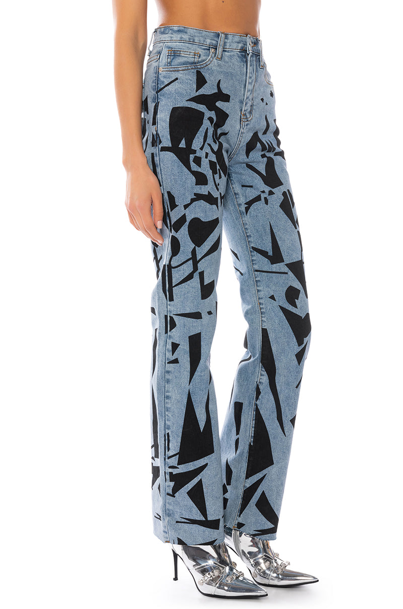 BETTER OFF PAINTED RELAXED FIT JEANS view 0