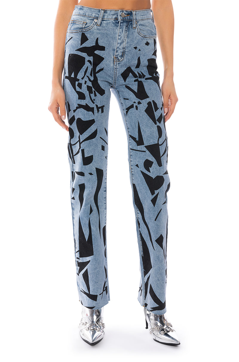 Detail View Better Off Painted Relaxed Fit Jeans