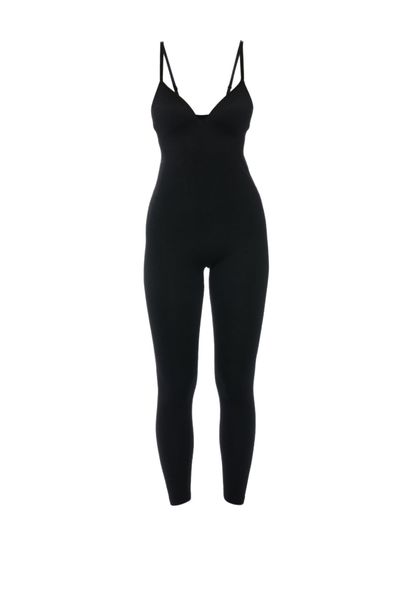 Front View Better Than Anything Structured Bust Catsuit