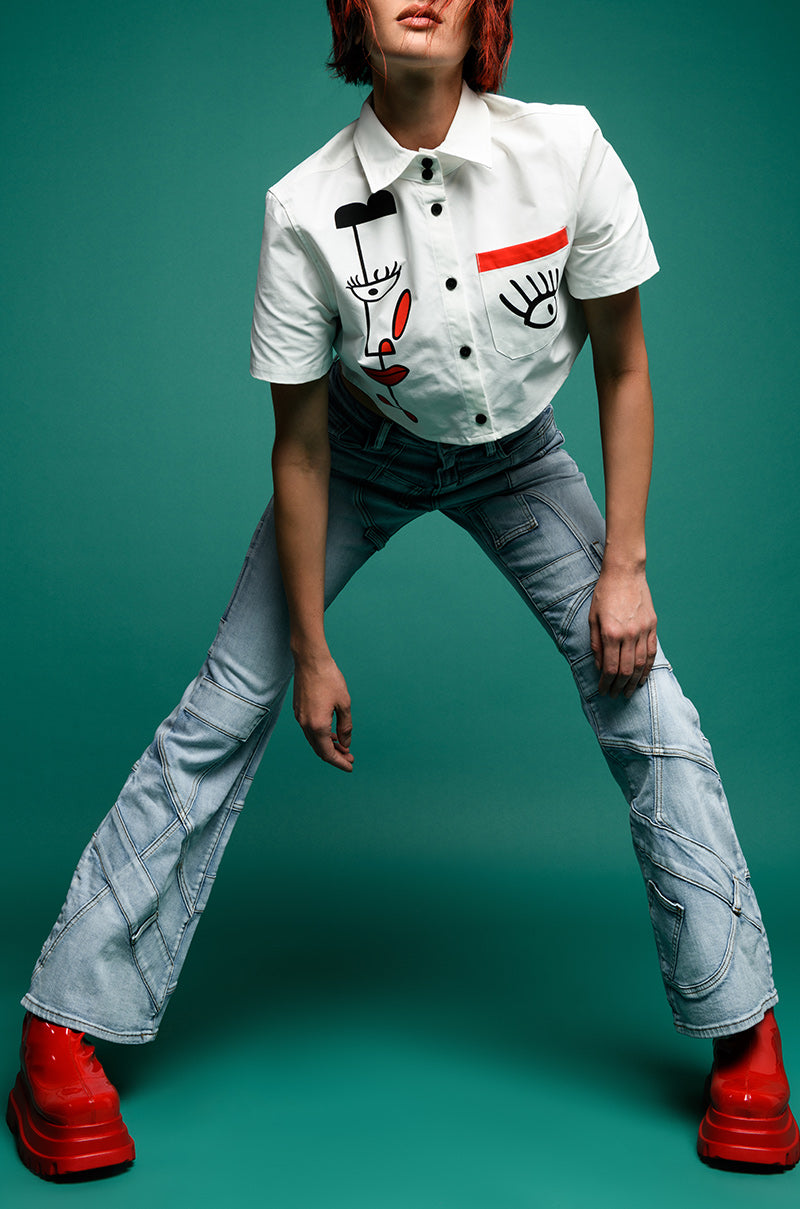 Back View Better Together Bootcut Jeans