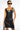 Front View Big Distraction Mesh Detail Mini Dress