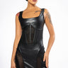 Front View Big Distraction Mesh Detail Mini Dress