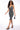 Front View Big Ego Ruched Midi Dress